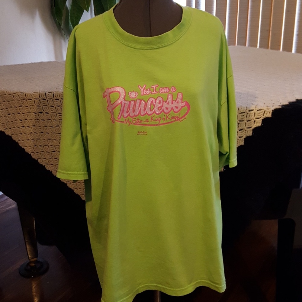 Princess green t-shirt.